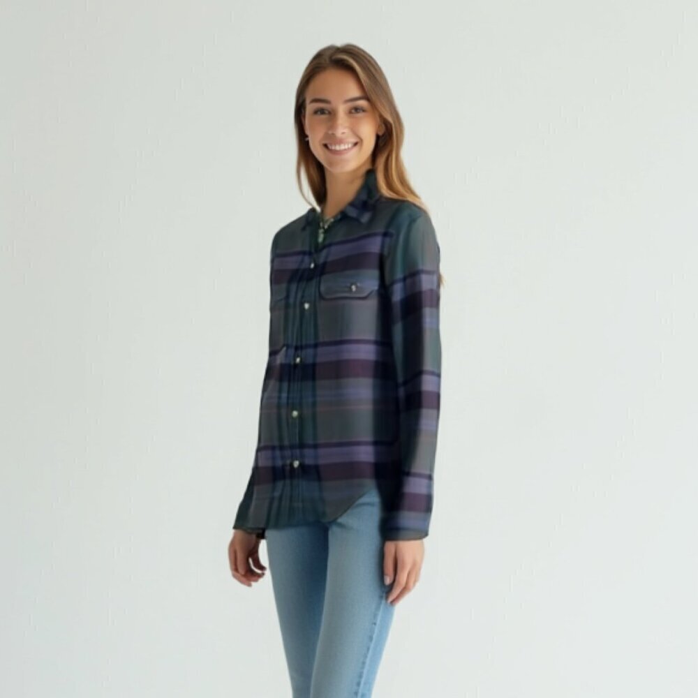 💕AE shirt soft plaid  XS